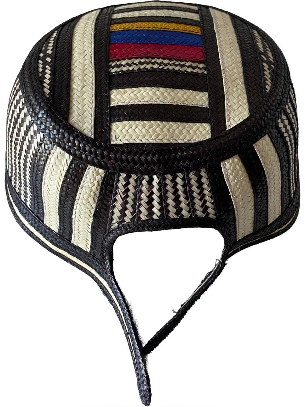 Colombian Handmade Straw Cap Adjust Unisex Woven Sombrero Colombiano Braided Hat - Picture 7 of 10